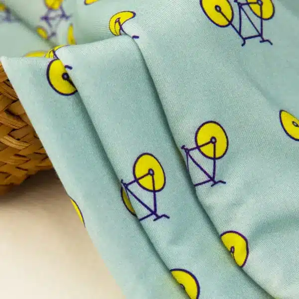 Bamboo French Terry fabric roll ready for custom printing