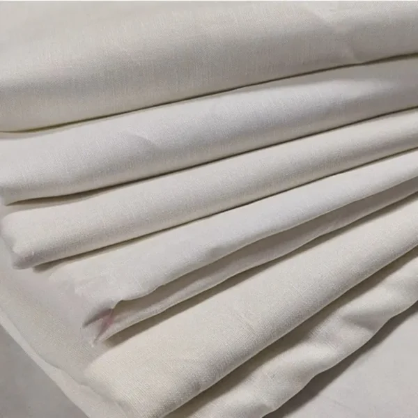Roll of Linen Cotton fabric ready for custom printing