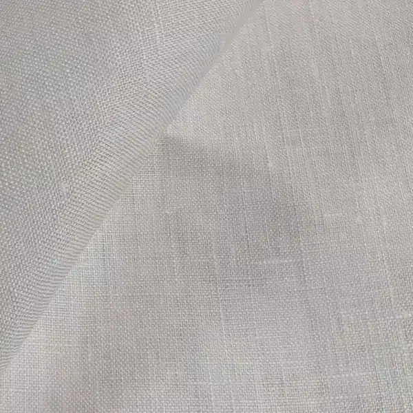 Close-up of Linen Woven Fabric texture showcasing its natural fibers