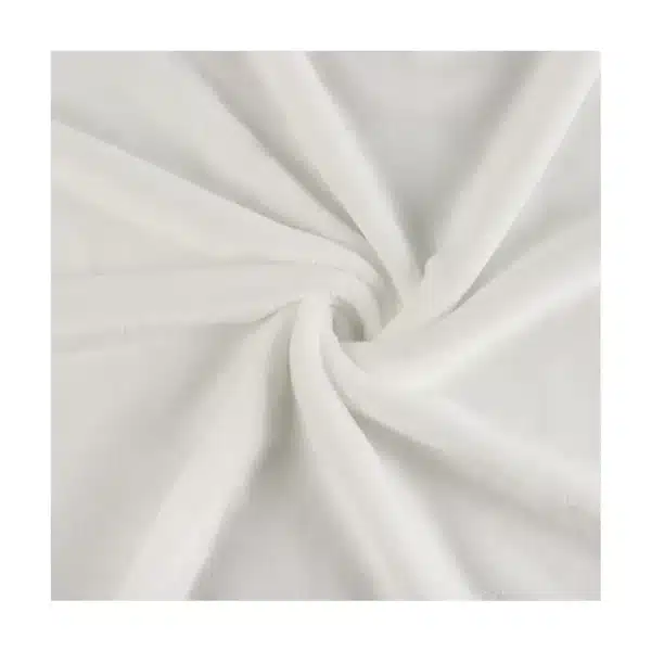 Close-up of Polyester Flannel fabric texture, soft and brushed finish