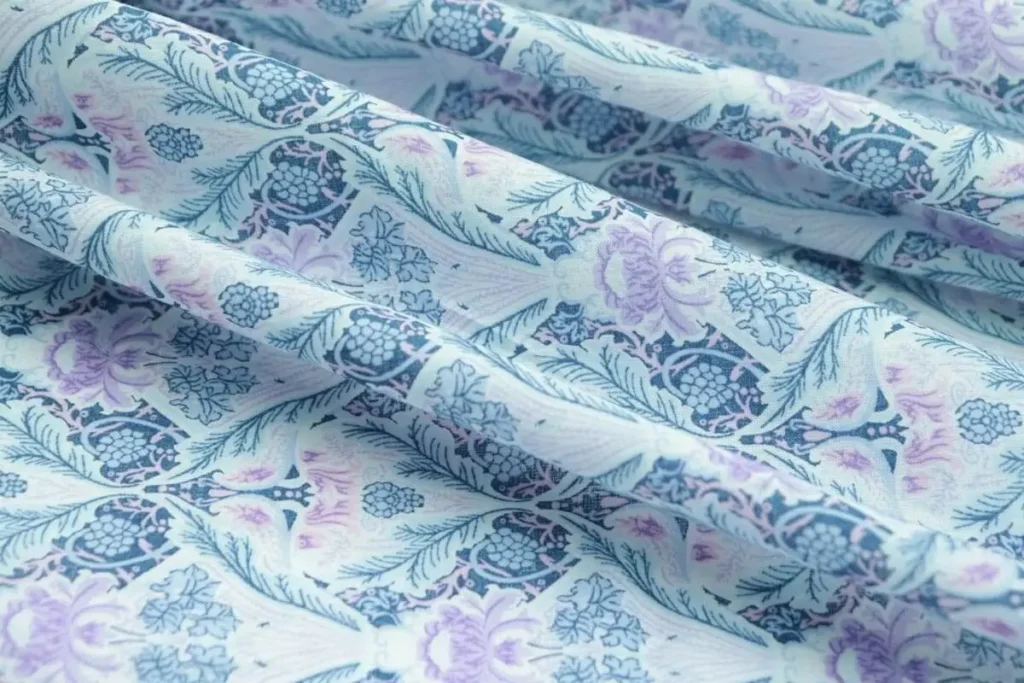 printable fabric with custom colorful design patterns