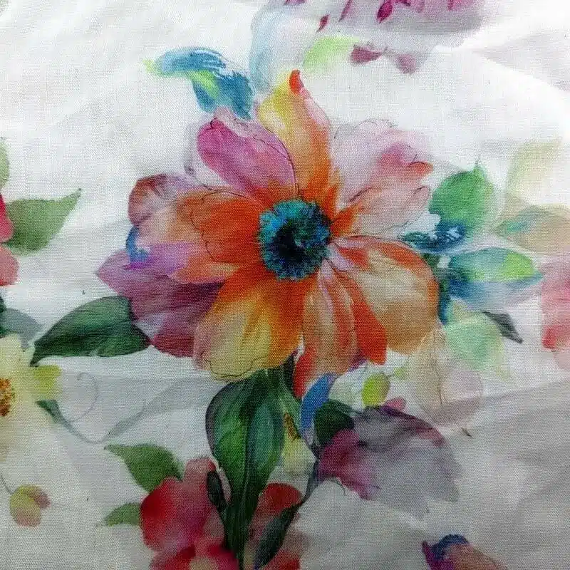 Custom printing on Ramie Woven Fabric for unique designs