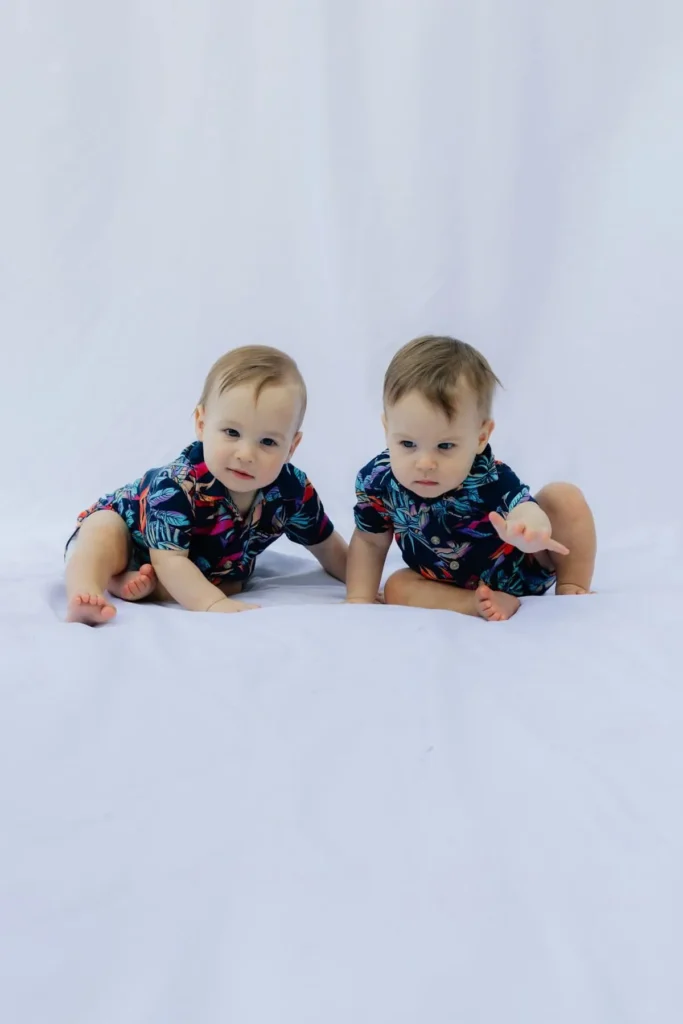 Baby clothing made from soft double gauze fabric breathable material