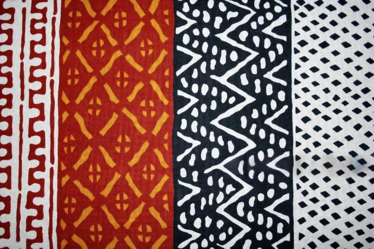 Cotton printed fabric by the yard