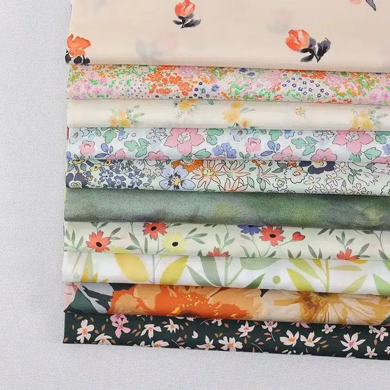 Digital textile printing on cotton voile fabric