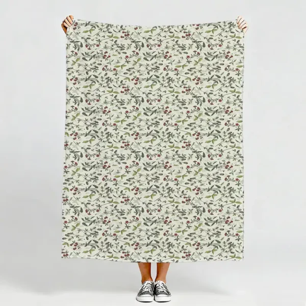Tablecloth and pillow covers in Ramie Cotton Fabric