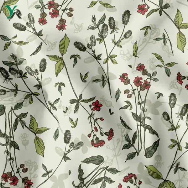 Digital printing on Ramie Cotton Fabric
