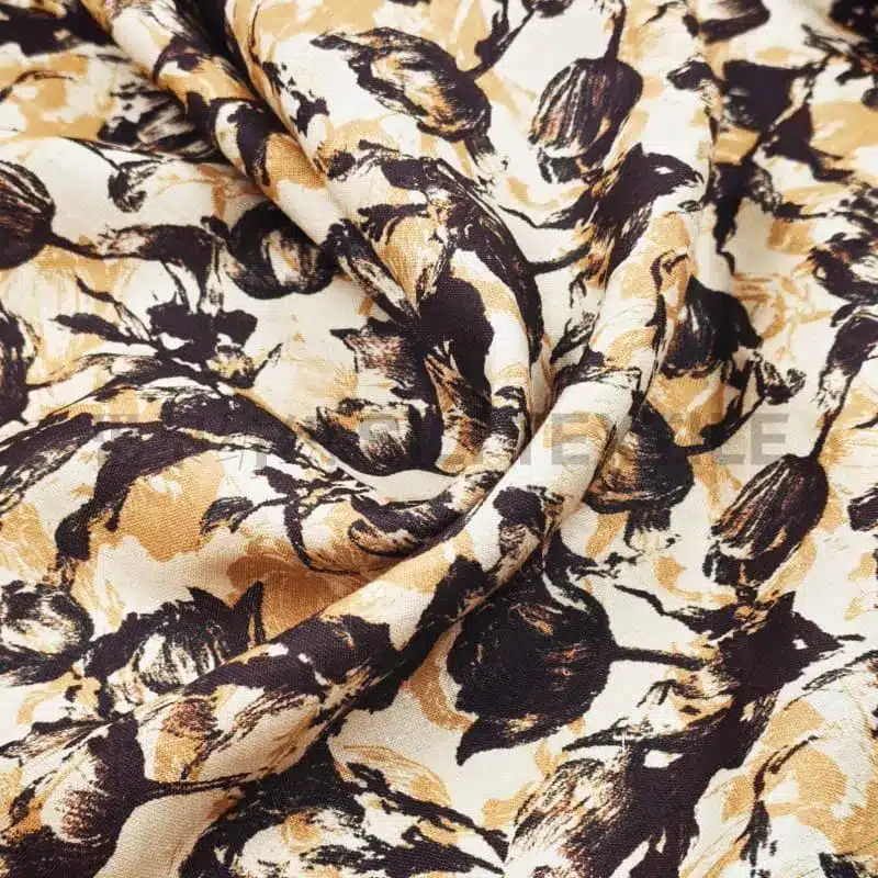 Close-up of Smooth 70gsm Ramie Fabric Texture