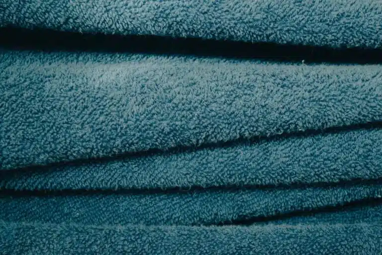French terry cloth fabric loop back structure close-up texture