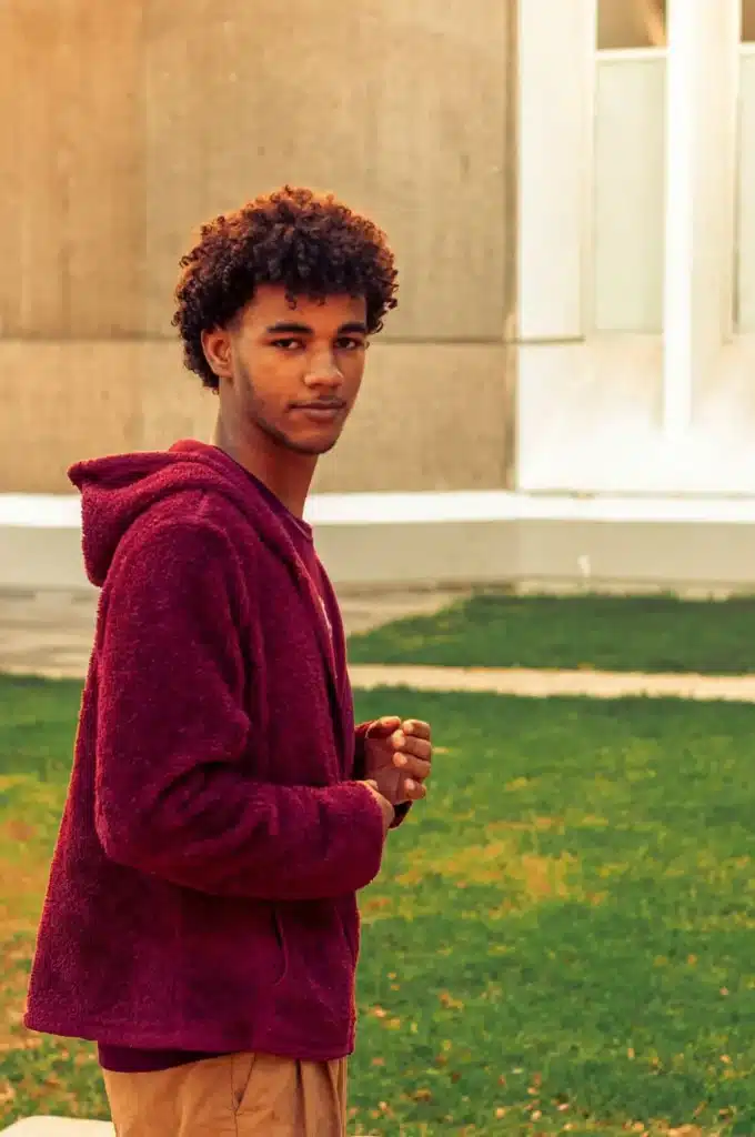 French terry cloth fabric hoodie and jogger set for comfortable fashion wear