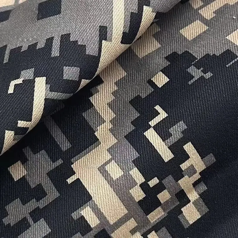 Custom digital printing on Rayon Twill Fabric