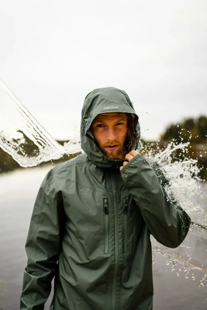 Breathable waterproof fabric for outdoor jackets