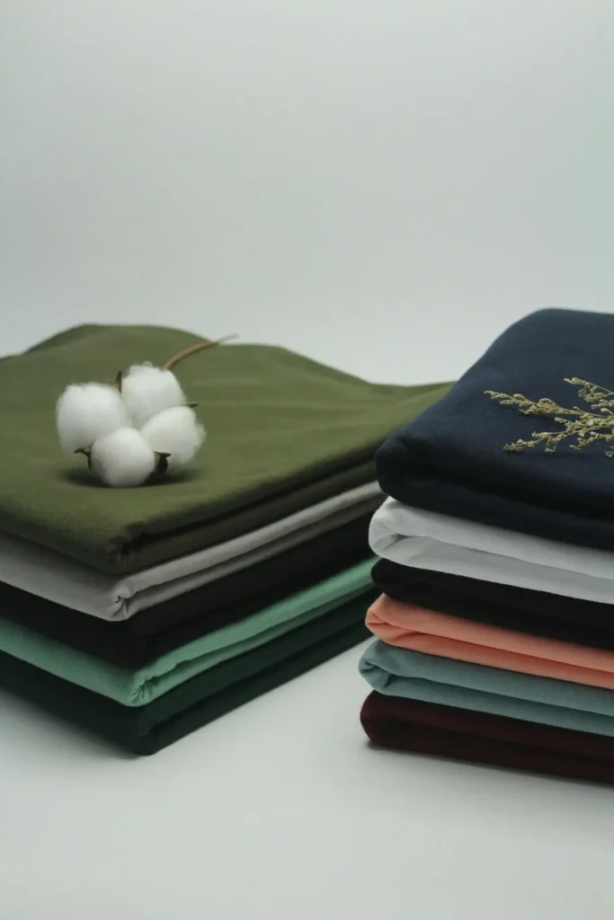 Cotton twill fabric with diagonal weave pattern for apparel and printing