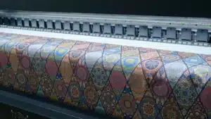 Custom pattern fabric design process showing how to create digital textile artwork for printing