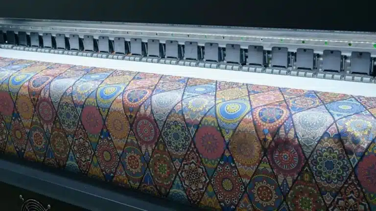 Custom pattern fabric design process showing how to create digital textile artwork for printing