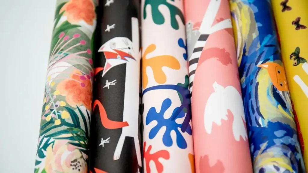 Custom printed softshell fabric using digital textile printing