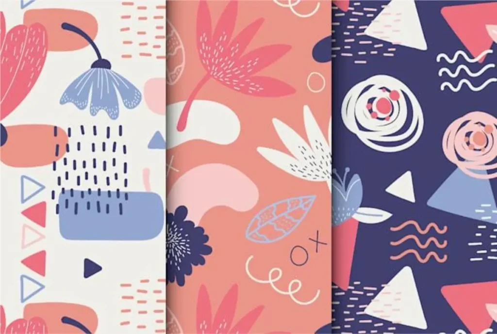 Scarf print pattern design ideas with floral abstract and geometric styles