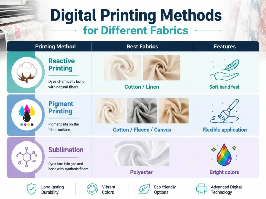 digital printing methods for fabrics