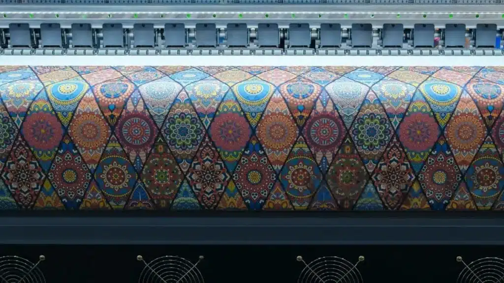 Bamboo fabric printing process from design file preparation to finished custom printed textile