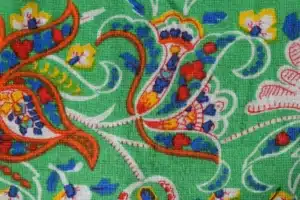 Custom printed canvas fabric with colorful patterns for bags accessories and home textile products
