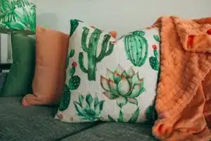 Custom fabric printing for home decor with printed curtains cushions and interior textiles