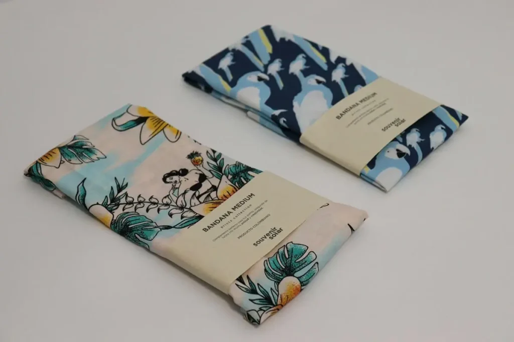 Custom printed fabric pouches and textile accessories with personalized designs