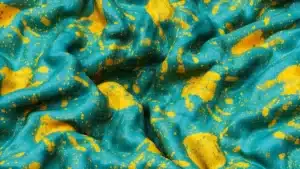 Custom printed jersey fabric with colorful patterns for clothing and apparel production