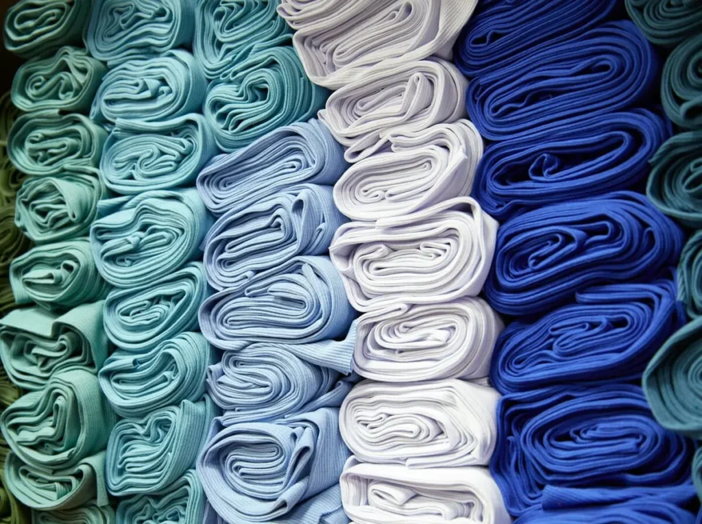 Different types of jersey fabric including cotton jersey polyester jersey and stretch jersey