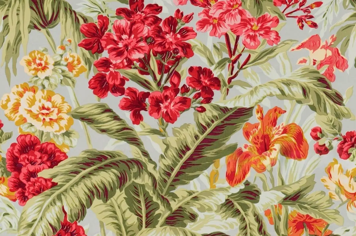 Custom vintage fabric printing featuring retro floral antique and heritage pattern textiles